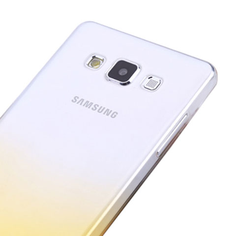 Coque Ultra Slim Transparente Souple Degrade pour Samsung Galaxy A5 Duos SM-500F Jaune