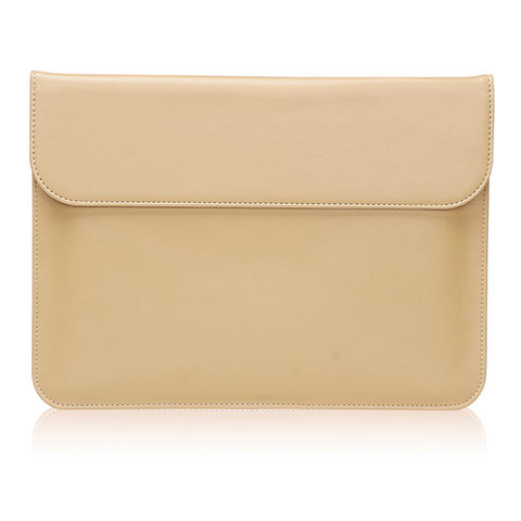 Double Pochette Housse Cuir pour Huawei Matebook 13 (2020) Or