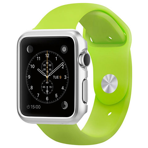 Etui Bumper Luxe Aluminum Metal C01 pour Apple iWatch 42mm Argent