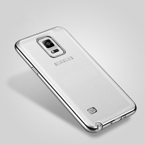 Etui Bumper Luxe Aluminum Metal pour Samsung Galaxy Note 4 Duos N9100 Dual SIM Argent