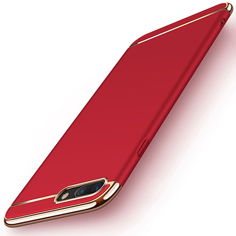 Etui Bumper Luxe Metal et Plastique F06 pour Apple iPhone 8 Plus Rouge