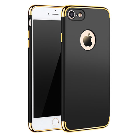 Etui Bumper Luxe Metal et Plastique M01 pour Apple iPhone SE (2020) Noir
