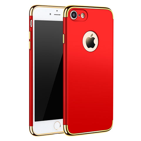 Etui Bumper Luxe Metal et Plastique M01 pour Apple iPhone SE (2020) Rouge