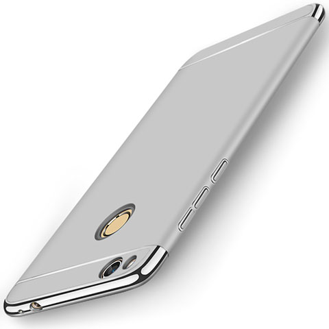 Etui Bumper Luxe Metal et Plastique pour Huawei Honor 8 Lite Argent