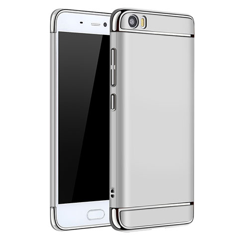 Etui Bumper Luxe Metal et Plastique pour Xiaomi Mi 5 Argent