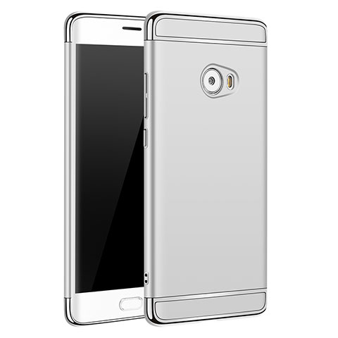 Etui Bumper Luxe Metal et Plastique pour Xiaomi Mi Note 2 Special Edition Argent