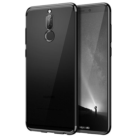 Etui Contour Silicone et Vitre Transparente Mat pour Huawei Maimang 6 Noir