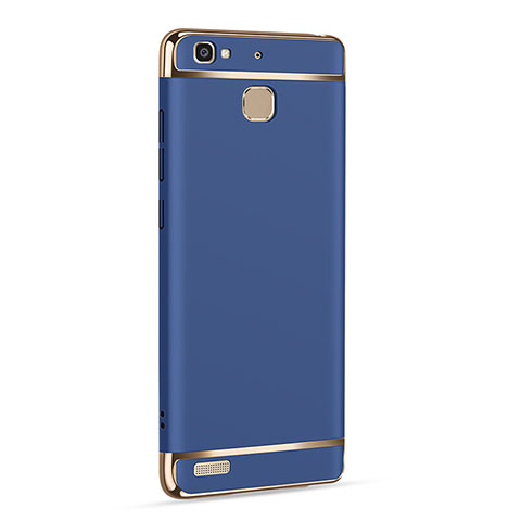 Etui Luxe Aluminum Metal pour Huawei G8 Mini Bleu