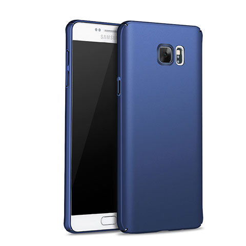 Etui Plastique Rigide Mat M01 pour Samsung Galaxy Note 5 N9200 N920 N920F Bleu
