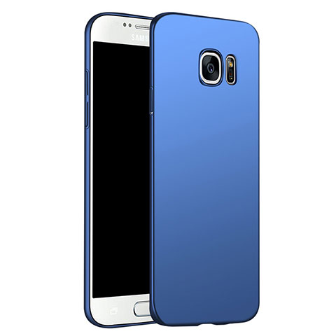 Etui Plastique Rigide Mat M02 pour Samsung Galaxy S6 Duos SM-G920F G9200 Bleu