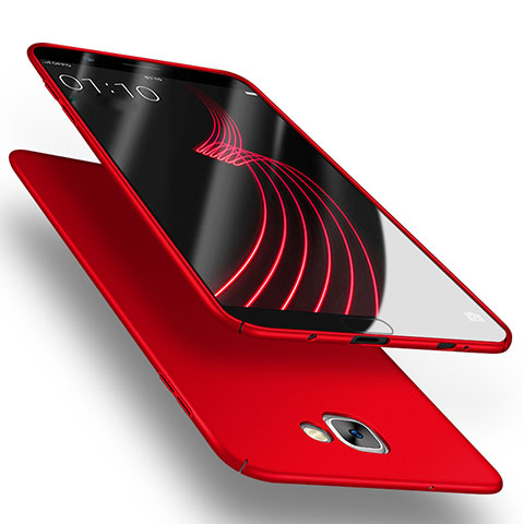 Etui Plastique Rigide Mat M03 pour Samsung Galaxy A9 Pro (2016) SM-A9100 Rouge