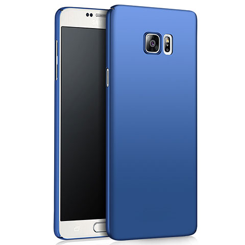 Etui Plastique Rigide Mat M03 pour Samsung Galaxy Note 5 N9200 N920 N920F Bleu