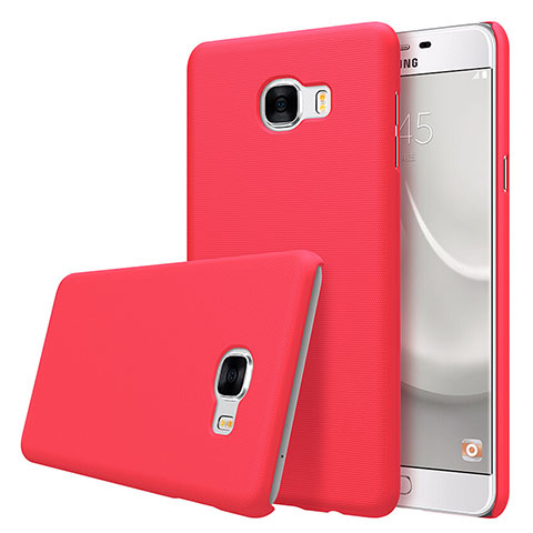 Etui Plastique Rigide Mat M08 pour Samsung Galaxy C5 SM-C5000 Rouge