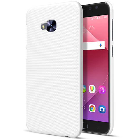 Etui Plastique Rigide Mat pour Asus Zenfone 4 Selfie Pro Blanc