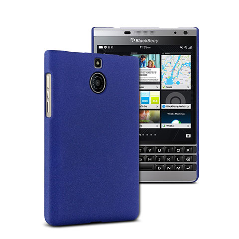 Etui Plastique Rigide Mat pour Blackberry Passport Silver Edition Bleu