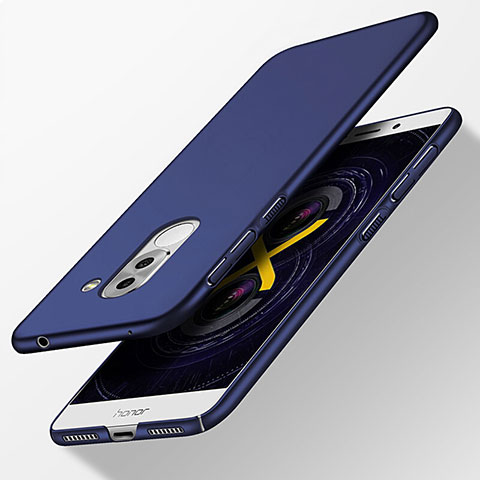 Etui Plastique Rigide Mat pour Huawei Honor 6X Bleu