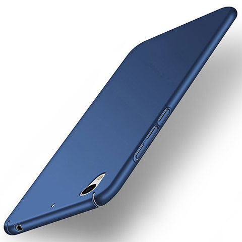 Etui Plastique Rigide Mat pour Huawei Y6 II 5 5 Bleu