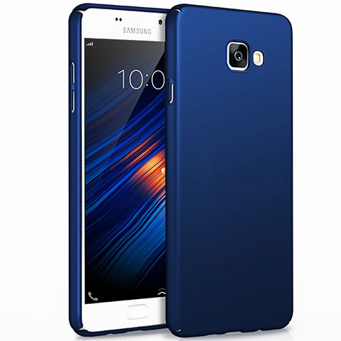 Etui Plastique Rigide Mat pour Samsung Galaxy A3 (2017) SM-A320F Bleu