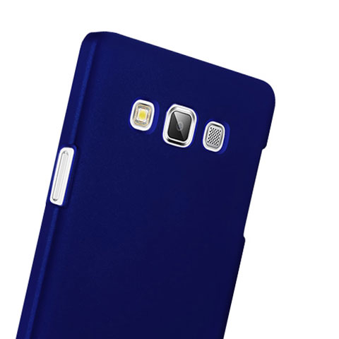 Etui Plastique Rigide Mat pour Samsung Galaxy A3 Duos SM-A300F Bleu