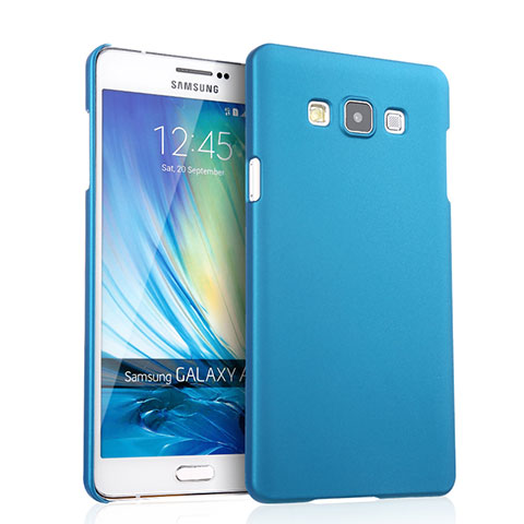 Etui Plastique Rigide Mat pour Samsung Galaxy A7 Duos SM-A700F A700FD Bleu Ciel