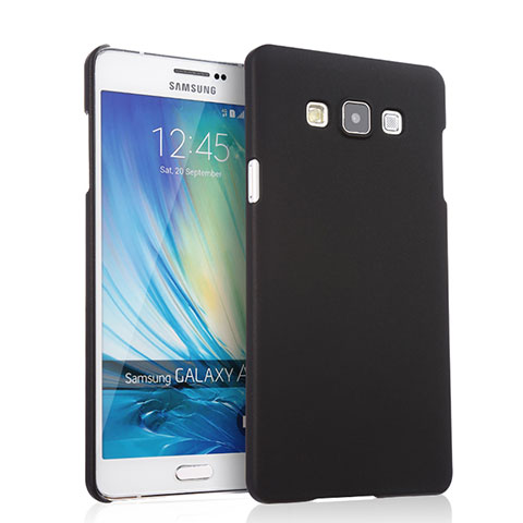 Etui Plastique Rigide Mat pour Samsung Galaxy A7 Duos SM-A700F A700FD Noir