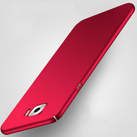 Etui Plastique Rigide Mat pour Samsung Galaxy C7 Pro C7010 Rouge