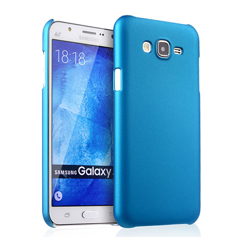 Etui Plastique Rigide Mat pour Samsung Galaxy J7 SM-J700F J700H Bleu Ciel