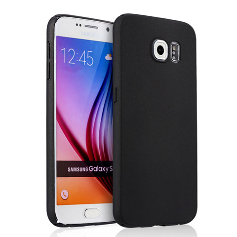 Etui Plastique Rigide Mat pour Samsung Galaxy S6 Duos SM-G920F G9200 Noir