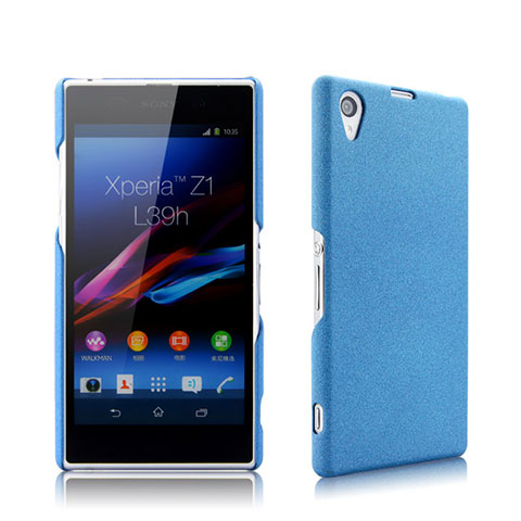 Etui Plastique Rigide Mat pour Sony Xperia Z1 L39h Bleu