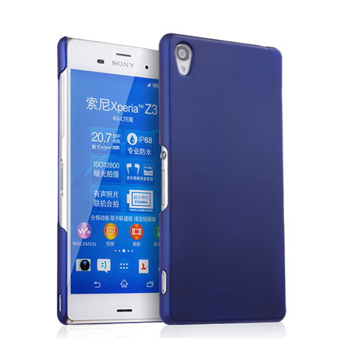 Etui Plastique Rigide Mat pour Sony Xperia Z3 Bleu