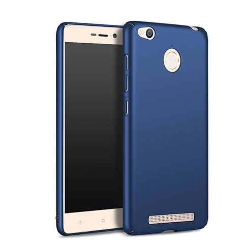 Etui Plastique Rigide Mat pour Xiaomi Redmi 3S Bleu