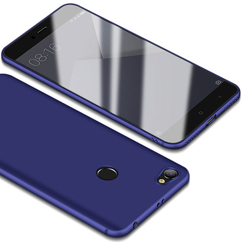 Etui Plastique Rigide Mat pour Xiaomi Redmi Y1 Bleu
