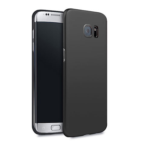 Etui Plastique Rigide Mat Q02 pour Samsung Galaxy S7 Edge G935F Noir