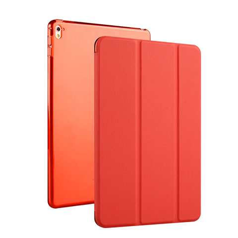 Etui Portefeuille Cuir Bequille pour Apple iPad Pro 9.7 Rouge