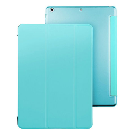 Etui Portefeuille Livre Cuir pour Apple iPad Air Bleu Ciel