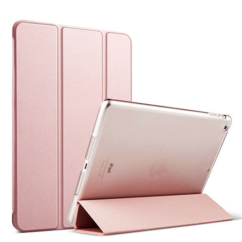 Etui Portefeuille Livre Cuir pour Apple iPad Mini 2 Or Rose