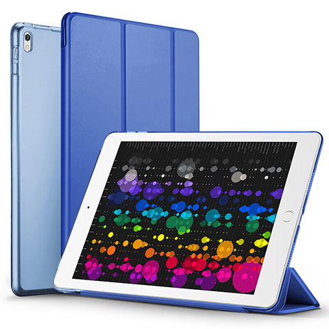Etui Portefeuille Livre Cuir pour Apple iPad Pro 10.5 Bleu