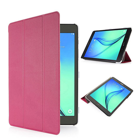 Etui Portefeuille Livre Cuir pour Samsung Galaxy Tab S2 8.0 SM-T710 SM-T715 Rose