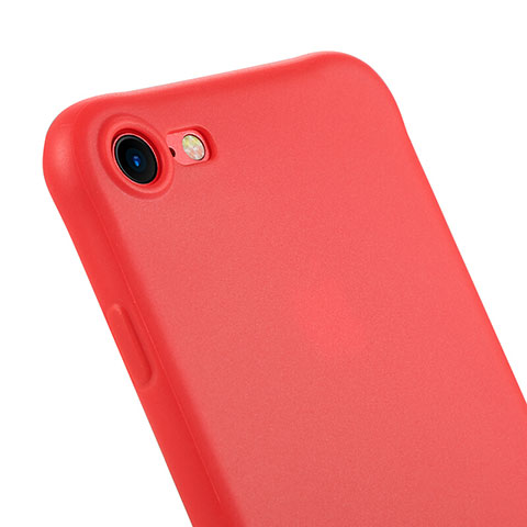 Etui Silicone Gel Souple Couleur Unie C01 pour Apple iPhone SE3 (2022) Rouge