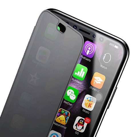 Etui Transparente Integrale Silicone Souple Avant et Arriere pour Apple iPhone X Gris