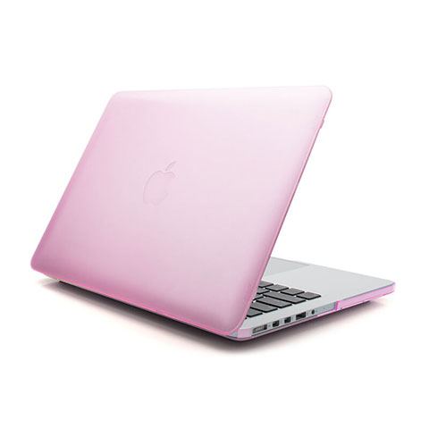 Etui Ultra Fine Plastique Rigide Transparente pour Apple MacBook Air 11 pouces Rose