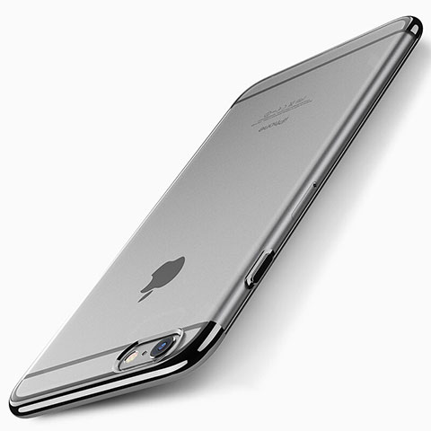 Etui Ultra Fine Plastique Rigide Transparente T01 pour Apple iPhone 6 Noir