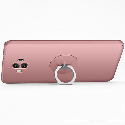 Etui Ultra Fine Silicone Souple et Support Bague Anneau pour Huawei Mate 10 Or Rose