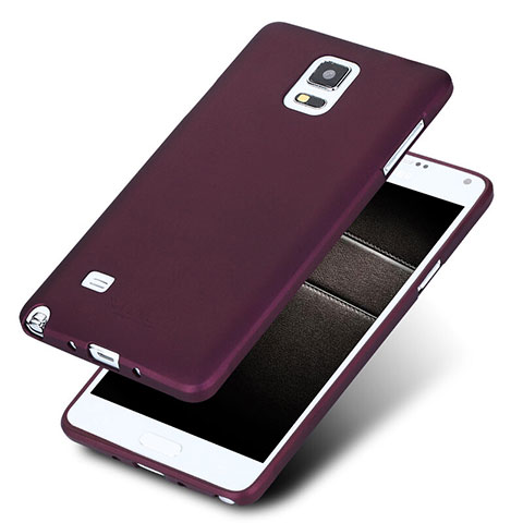 Etui Ultra Fine Silicone Souple S02 pour Samsung Galaxy Note 4 SM-N910F Violet
