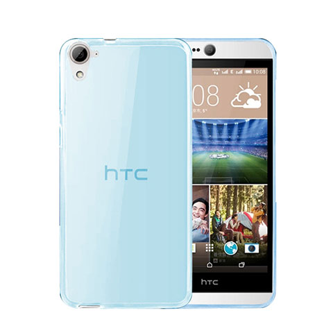 Etui Ultra Fine Silicone Souple Transparente pour HTC Desire 826 826T 826W Bleu