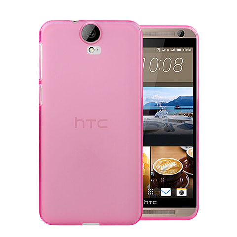 Etui Ultra Fine Silicone Souple Transparente pour HTC One E9 Plus Rose