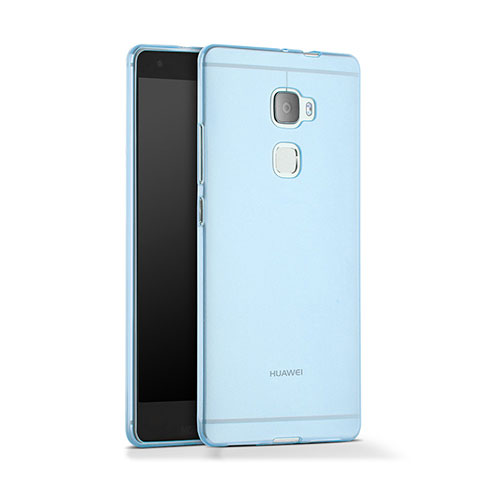Etui Ultra Fine Silicone Souple Transparente pour Huawei Mate S Bleu