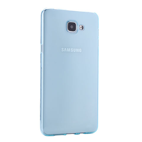 Etui Ultra Fine Silicone Souple Transparente pour Samsung Galaxy A9 (2016) A9000 Bleu