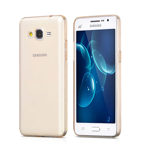 Etui Ultra Fine Silicone Souple Transparente pour Samsung Galaxy Grand Prime 4G G531F Duos TV Or