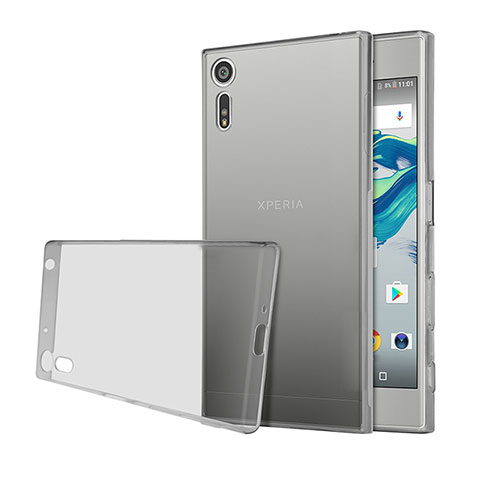 Etui Ultra Fine Silicone Souple Transparente pour Sony Xperia XZ Gris
